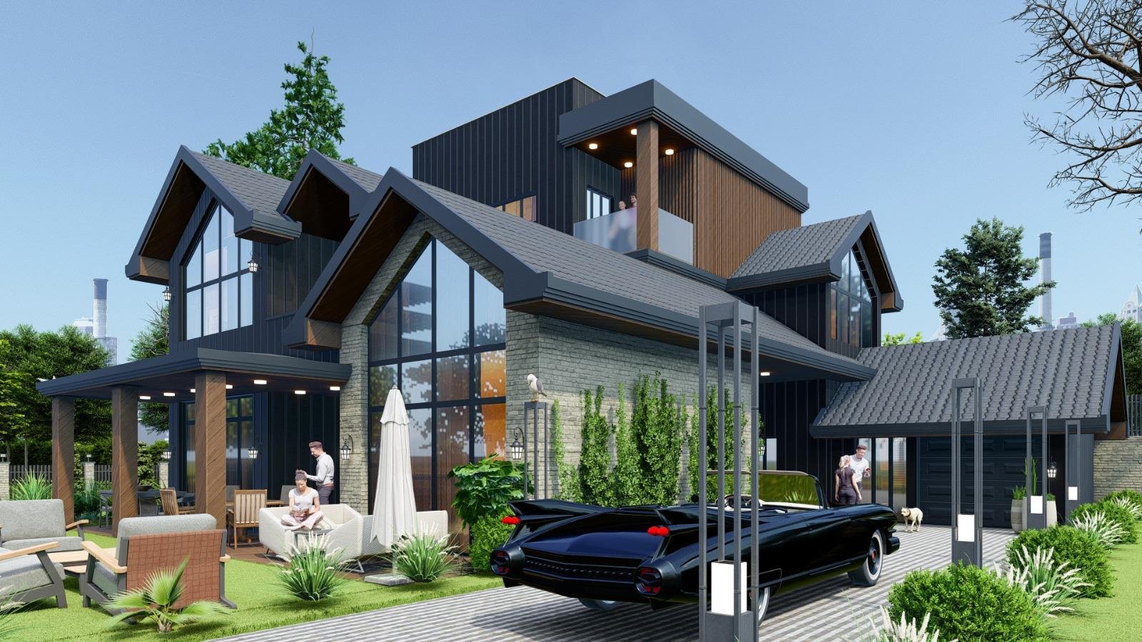 Royest Villas Gölbaşı villa ön cephe