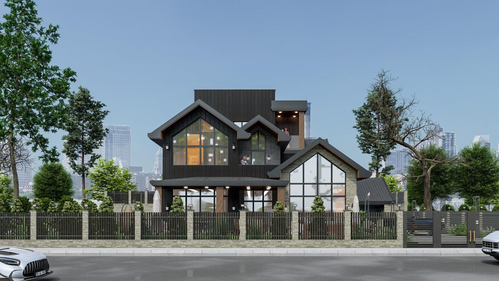 Royest Villas Ankara lüks villa cadde görünümü