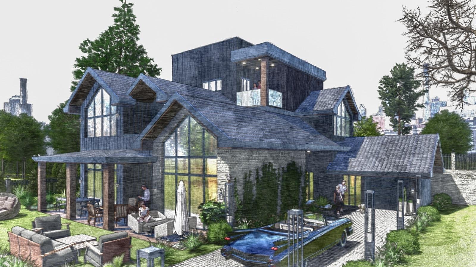 Royest Villas kuş bakışı