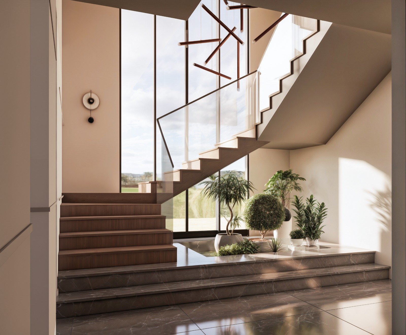 Royest Villas merdiven ve giriş holü