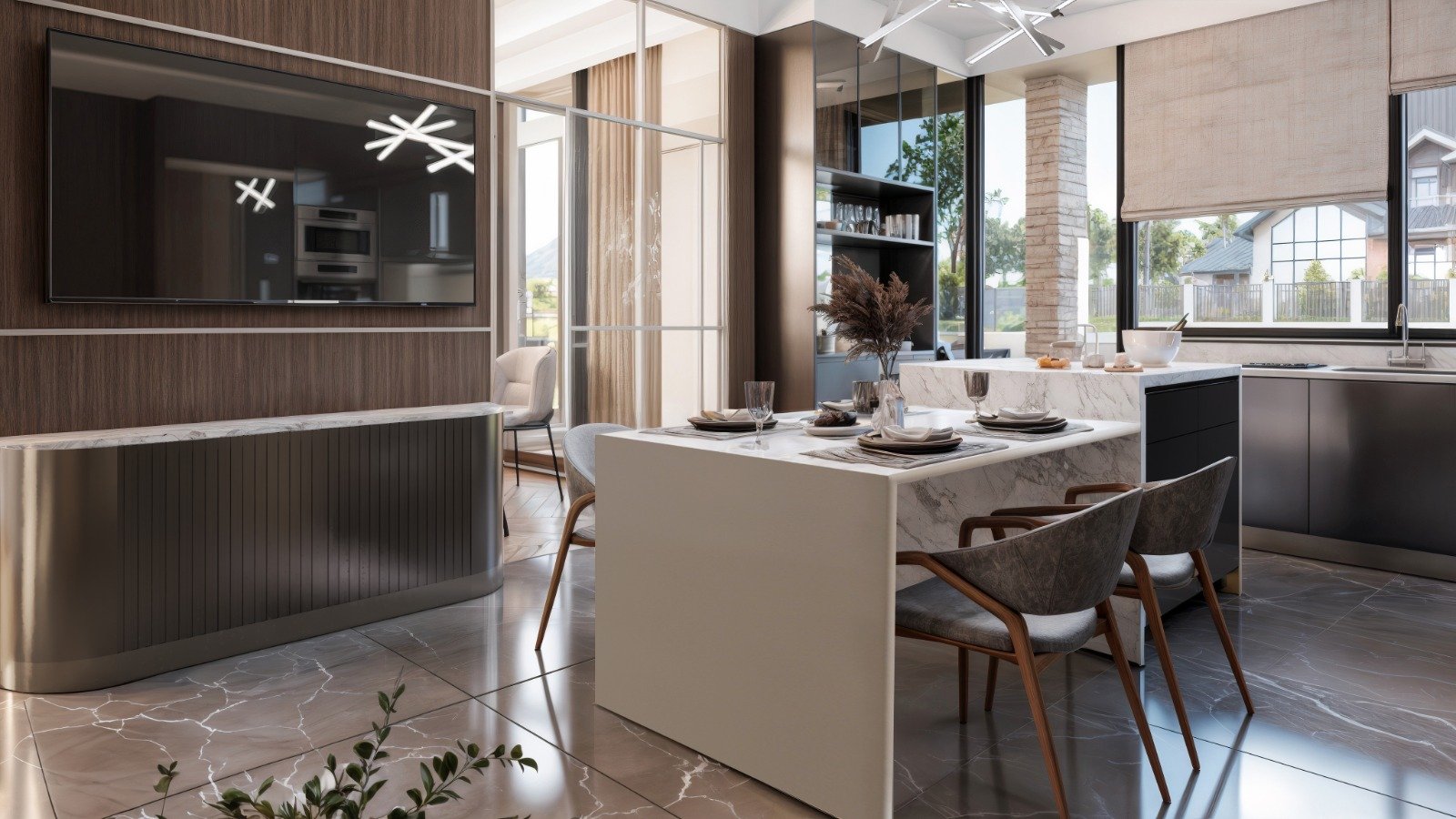 Royest Villas mutfak adası
