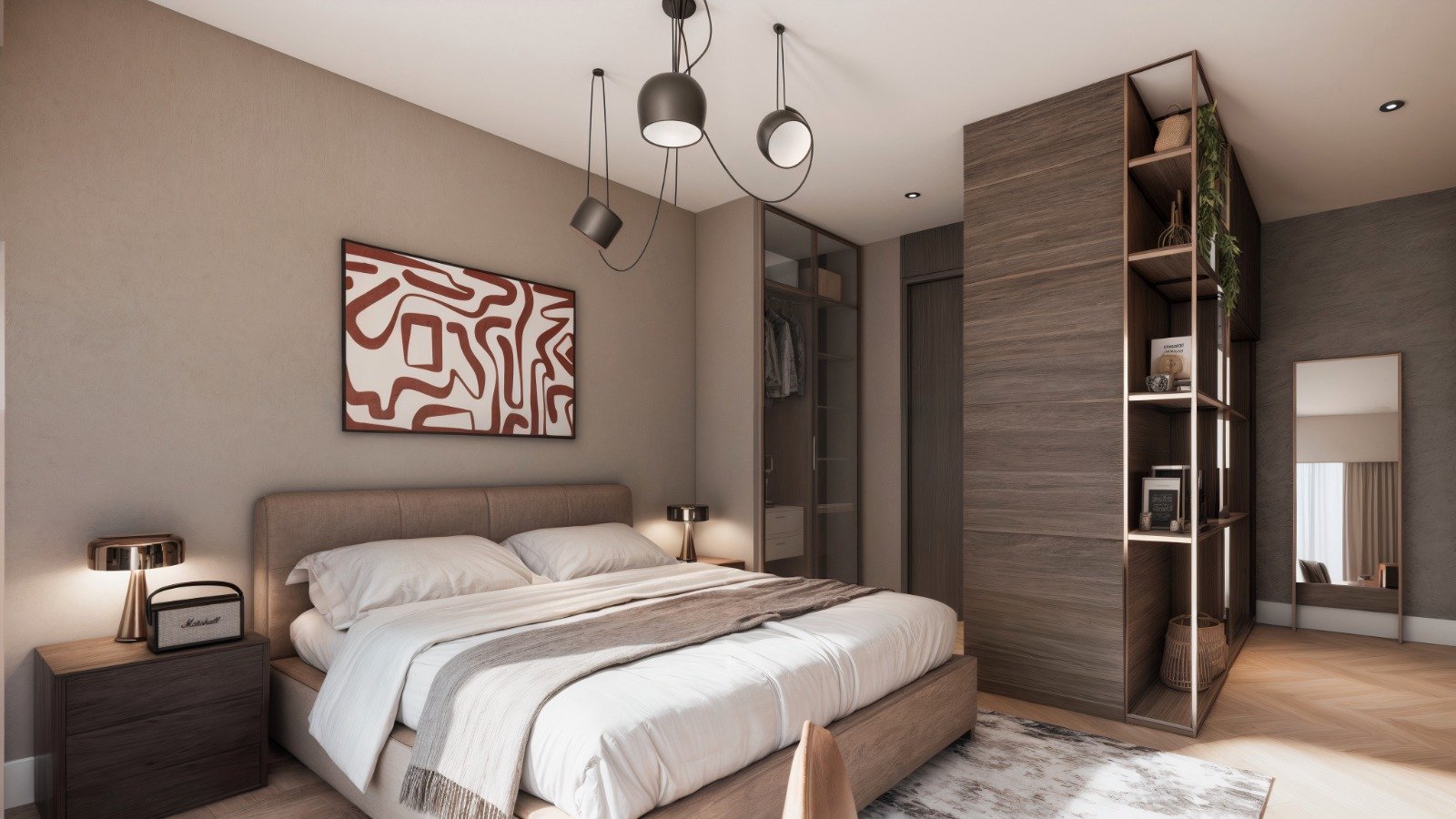 Royest Villas yatak odası aydınlatma